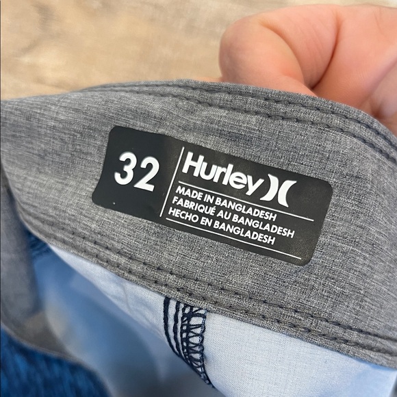 Hurley Blue Mens Bathing Suit Swim Trunks Board Shorts Size 32 - Picture 3 of 5